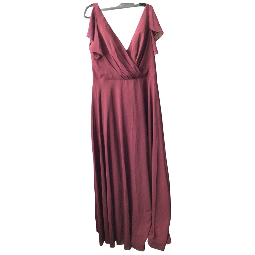 Elegant Mauve Maxi Dress